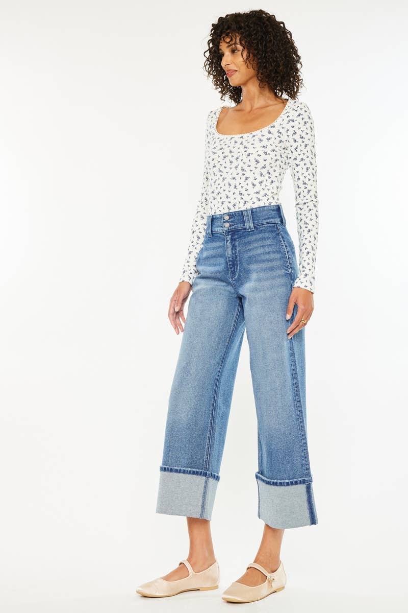 KanCan 90’S CROPPED WIDE JEANS KC5540D