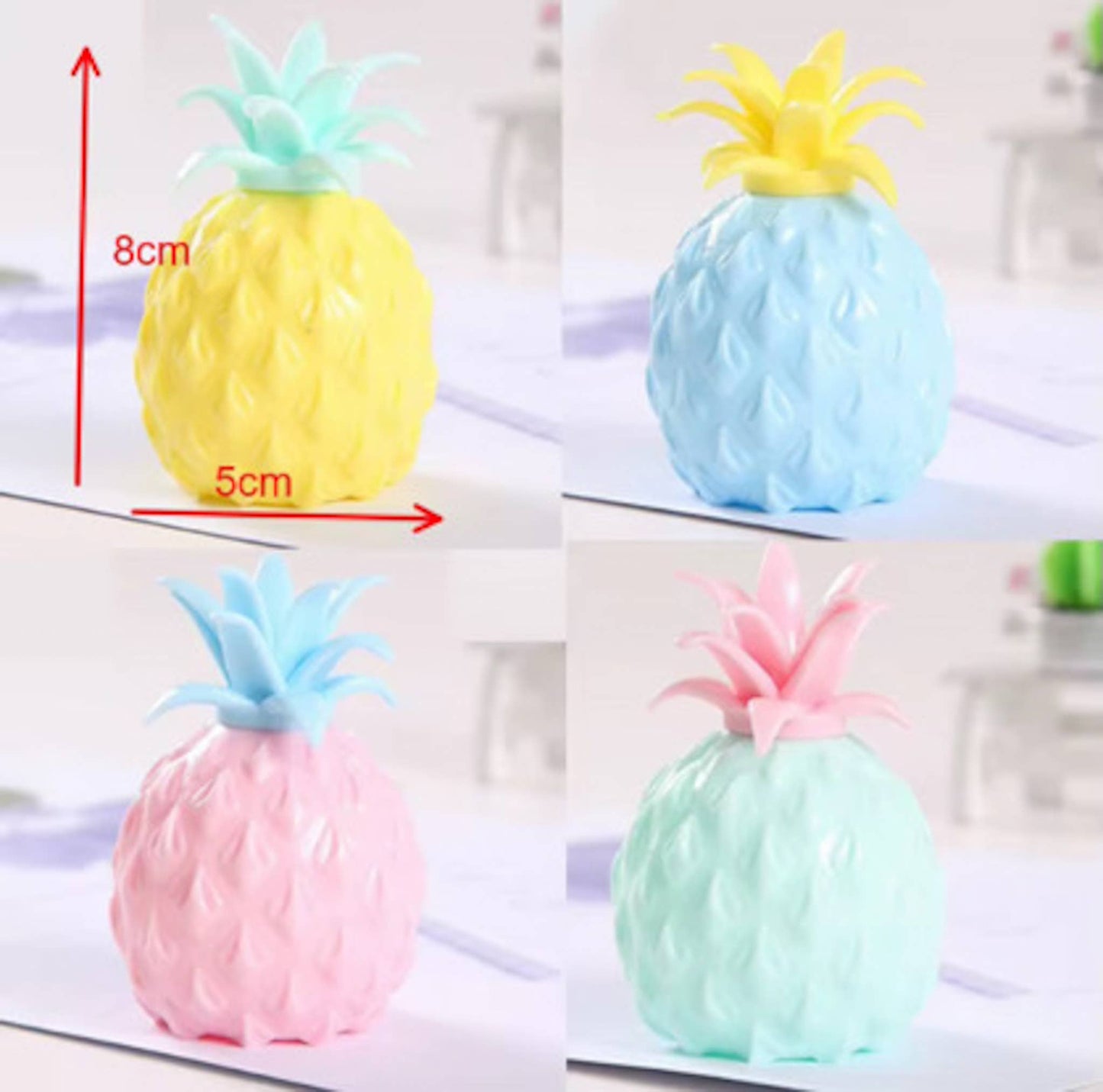 Squishy Squish Pineapple filled with water beads Stress Toy
