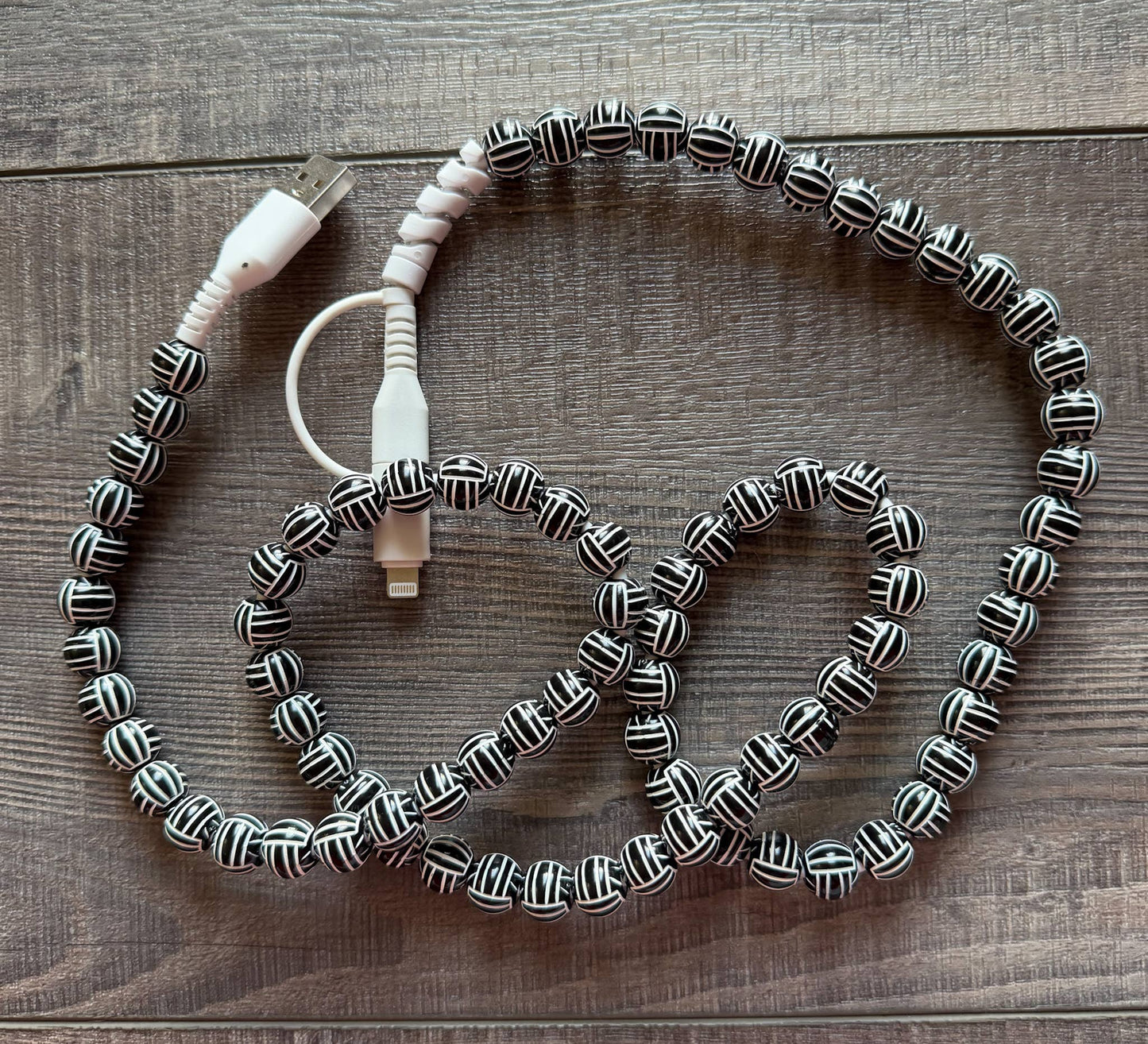 Sports Ball Phone Cord with Lightening and USB-C