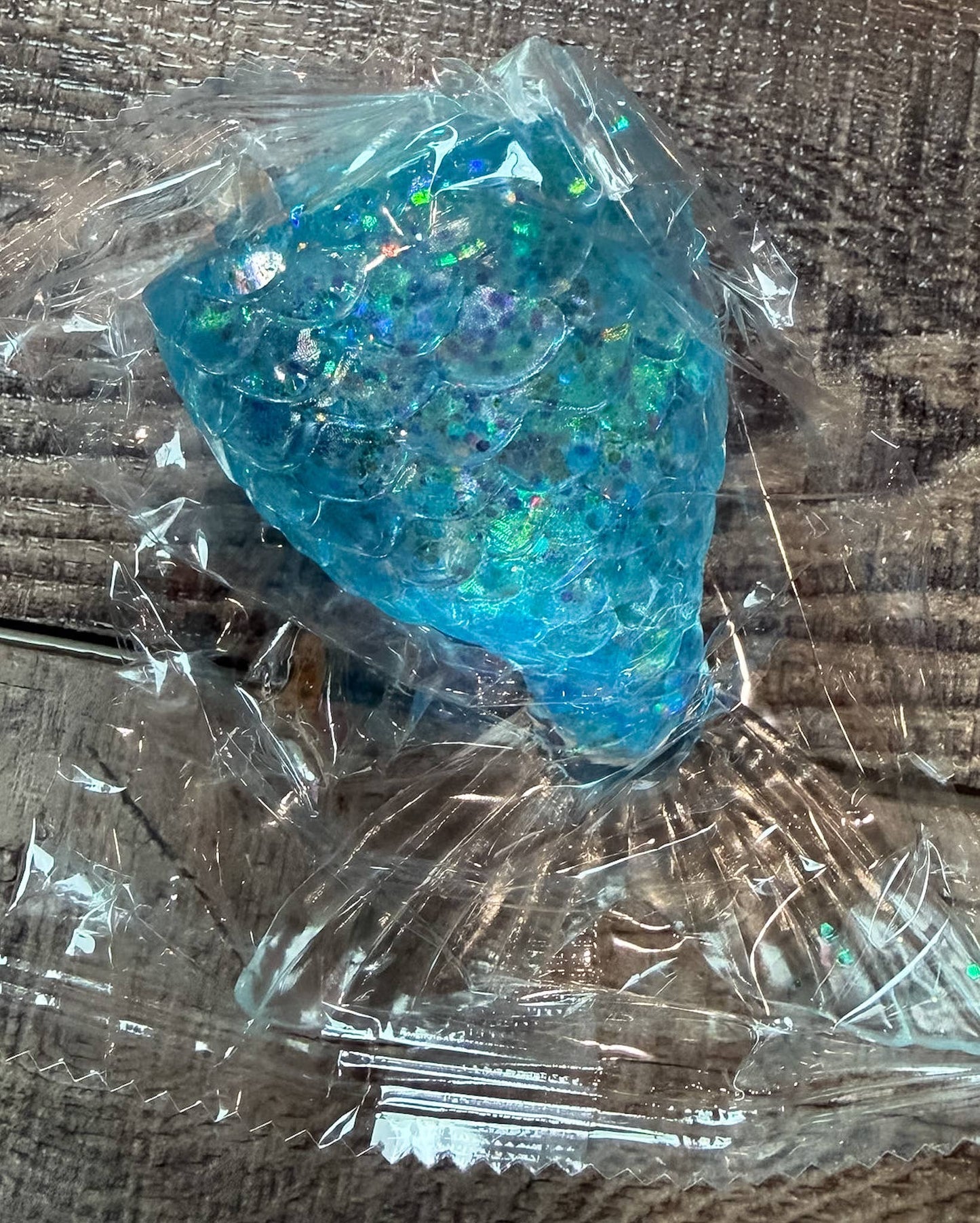 Squishy Squish Maltose Glitter Mermaid Tail Stress Toy