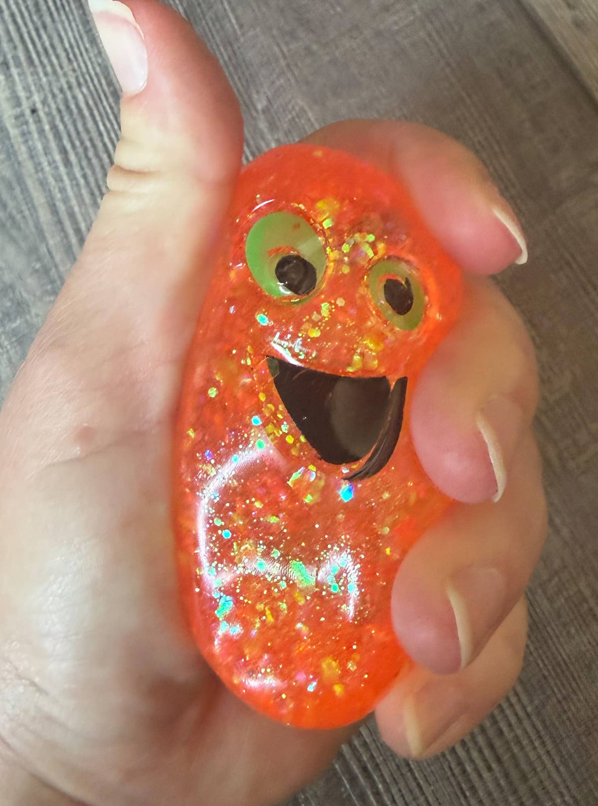 Squishy Squish Glitter Ghost Halloween Stress Toy