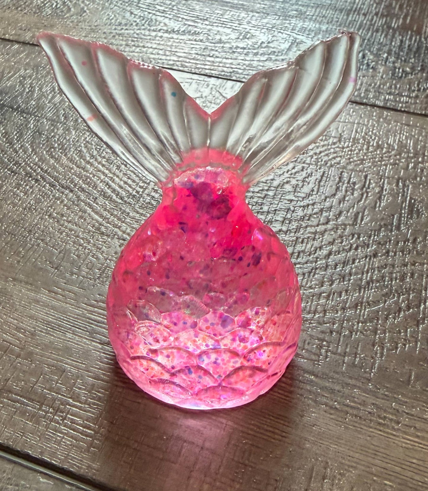 Squishy Squish Maltose Glitter Mermaid Tail Stress Toy