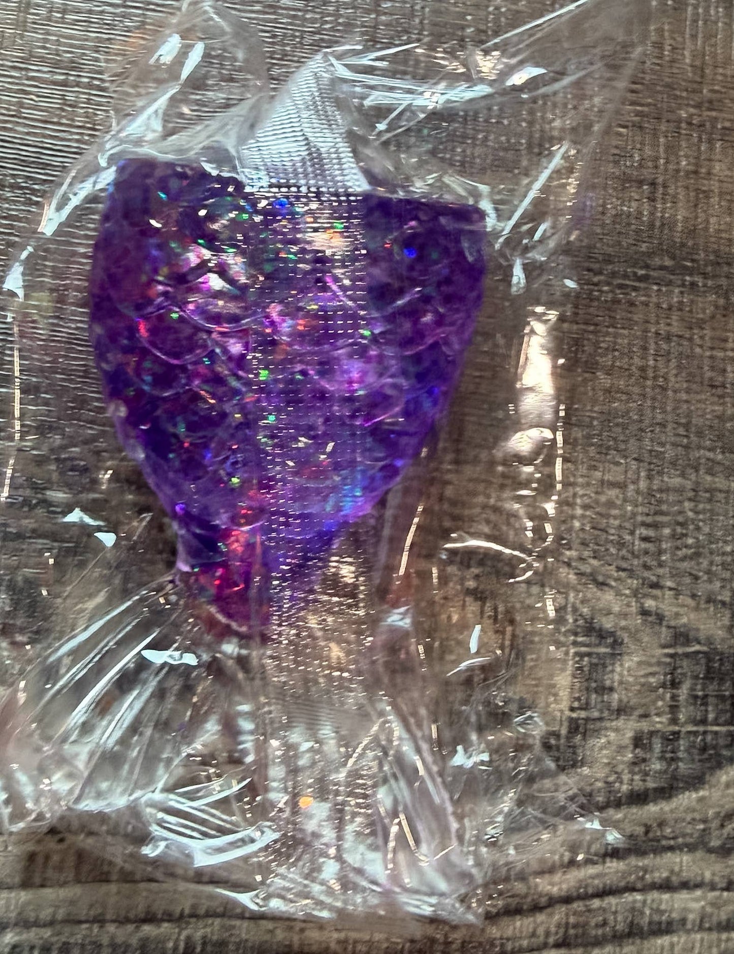 Squishy Squish Maltose Glitter Mermaid Tail Stress Toy