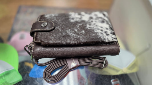Montana West Hair-On Crossbody Phone Purse