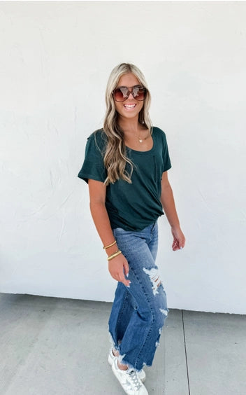 Blakeley Basic Boyfriend Pocket Tee
