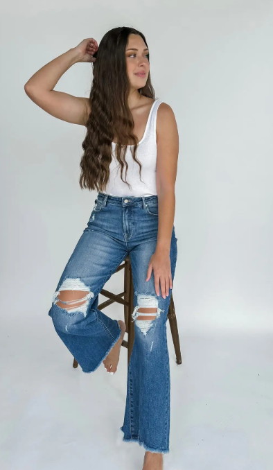 Blakeley Medium Wash Distressed Jeans