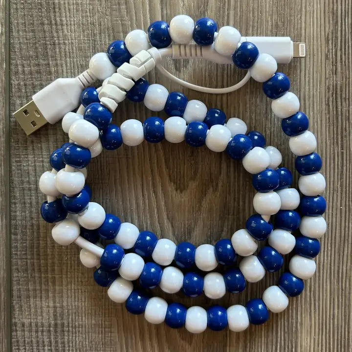 Beaded Phone Charger with Lightning & USB-C