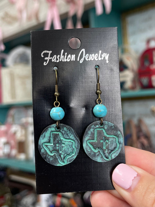 Texas Turquoise Drop Earrings