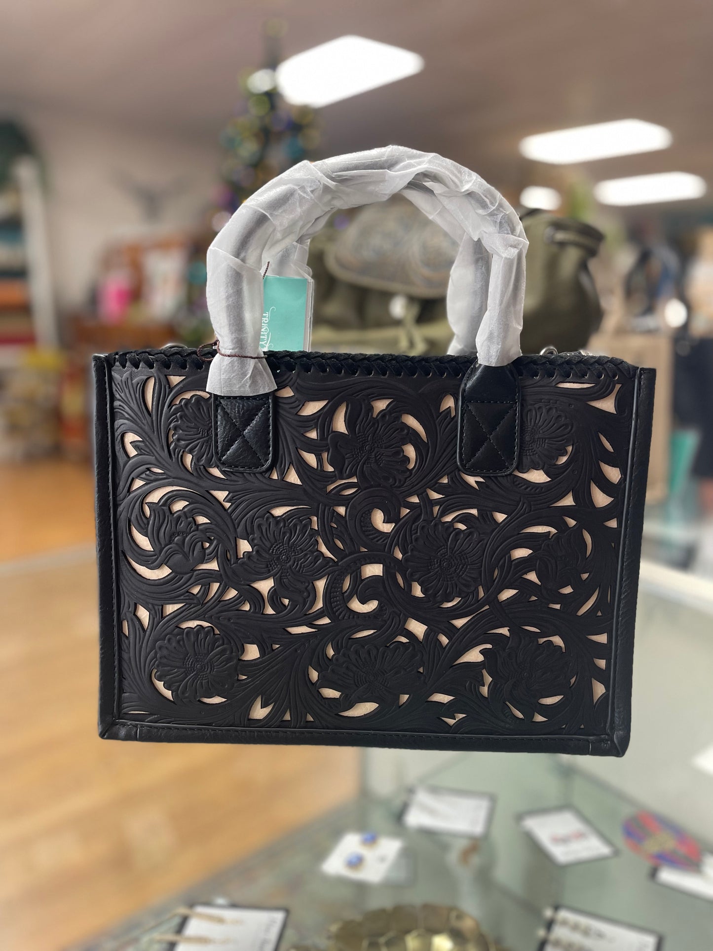 Trinity Ranch Tooled Tote Bag / Purse