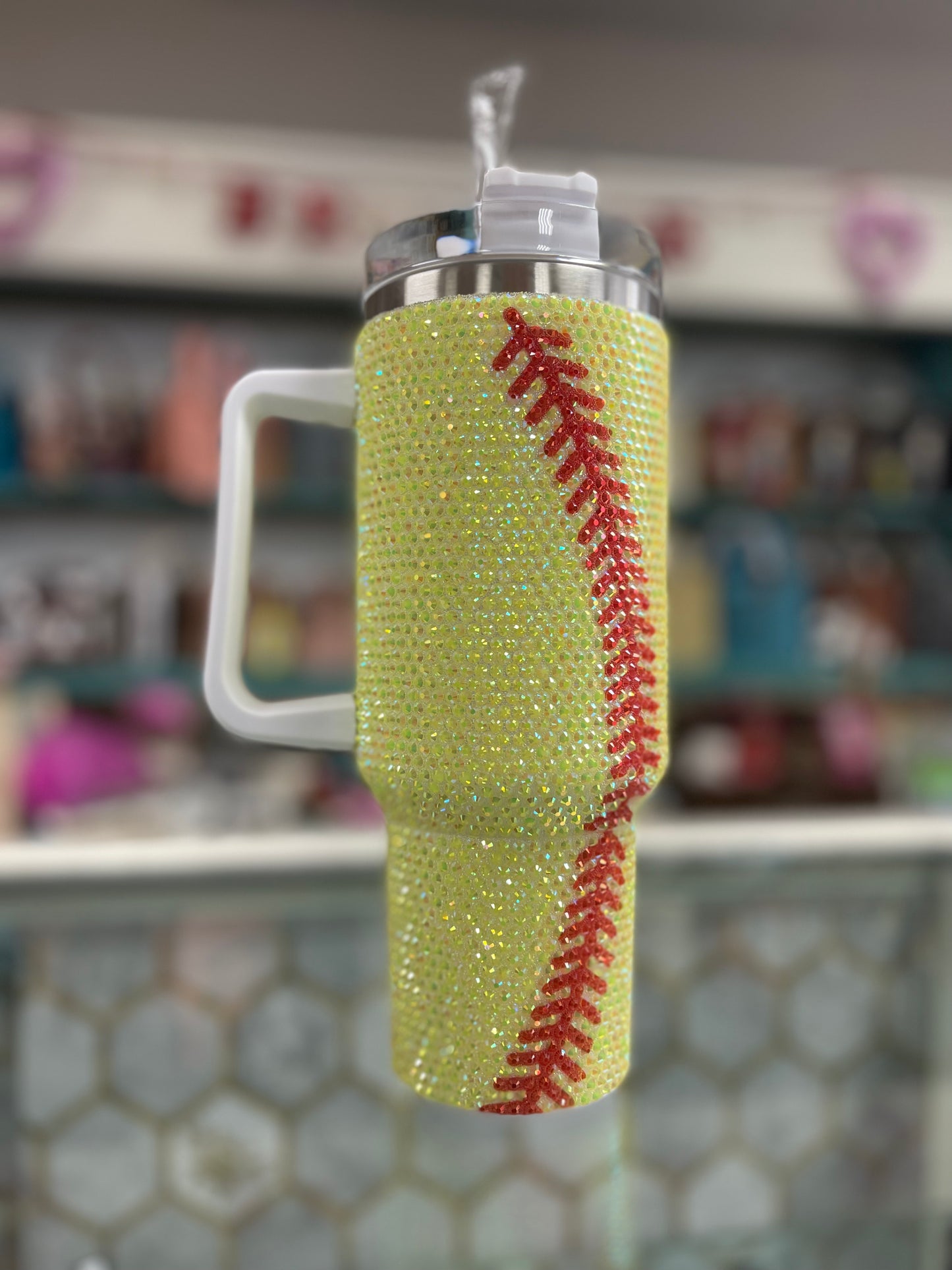 Bling Stanley Cup Dupe 40oz Tumbler