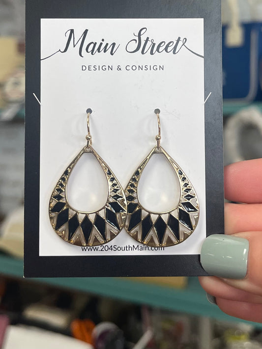 Geometric Teardrop Earrings