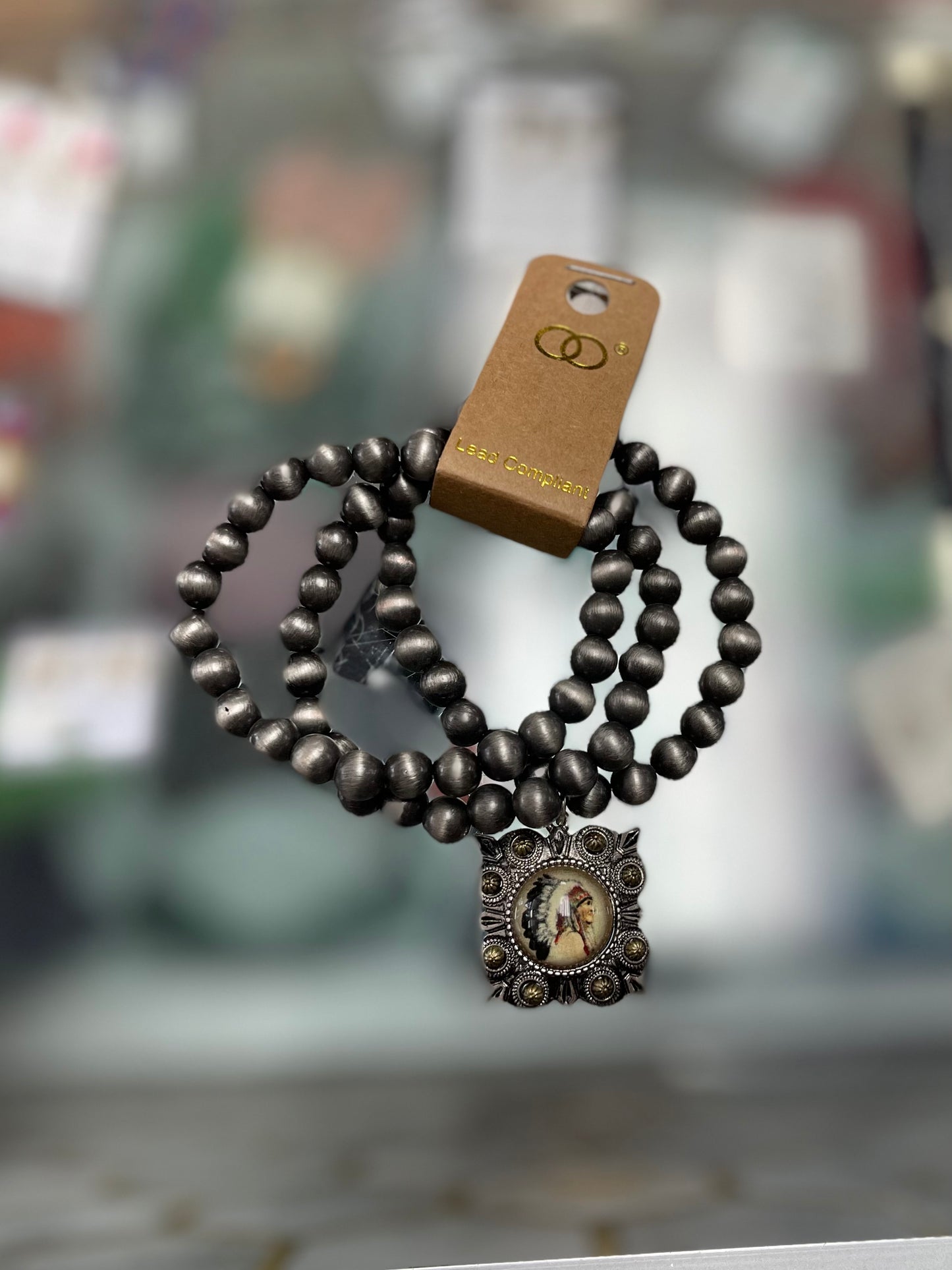 Cluster of Navajo Pearls With Pendent