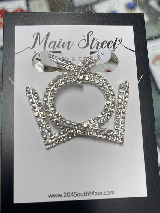 Heart Shaped Diamond Earrings