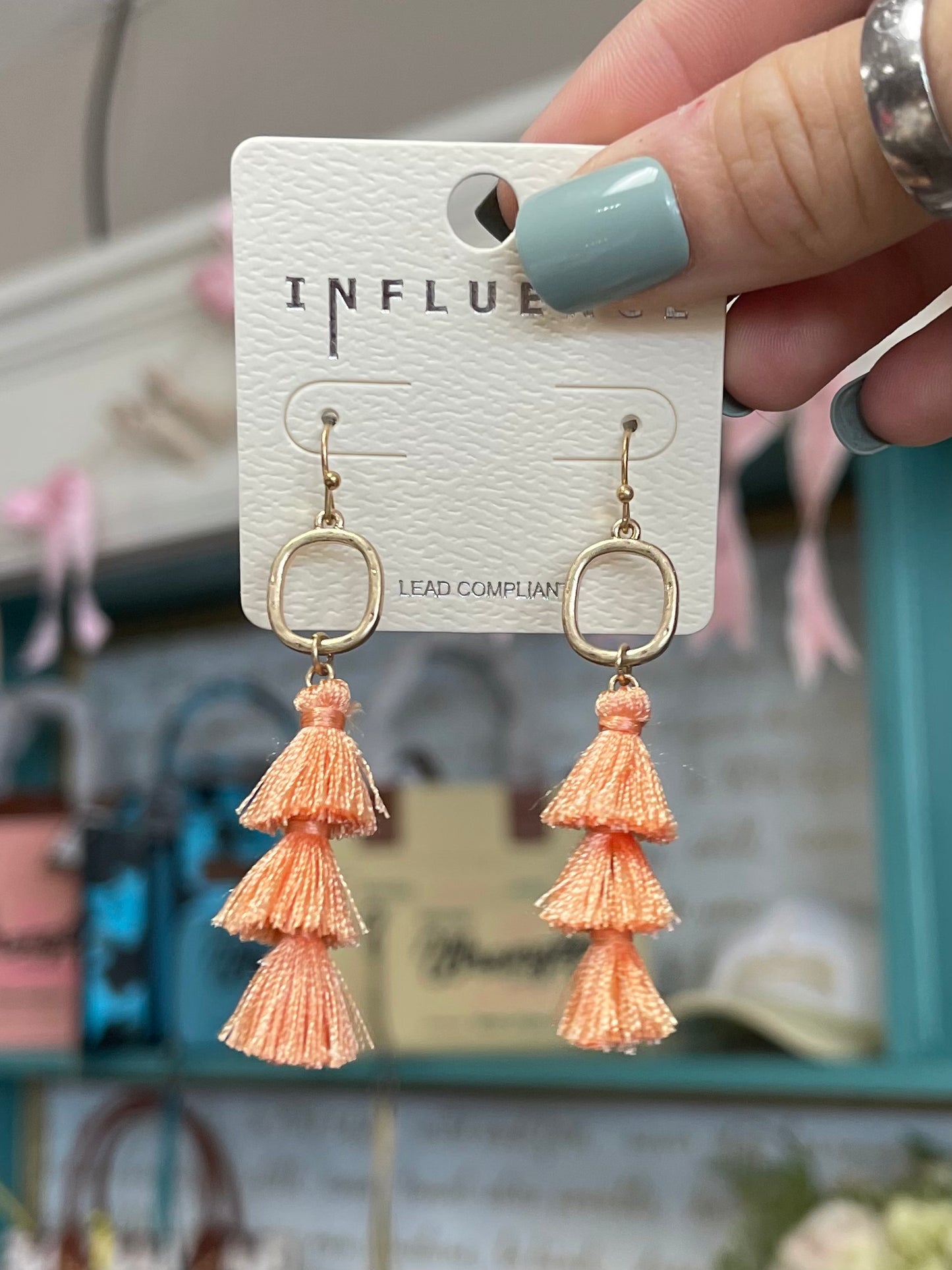 Mini 3 Tier Tassel Earrings