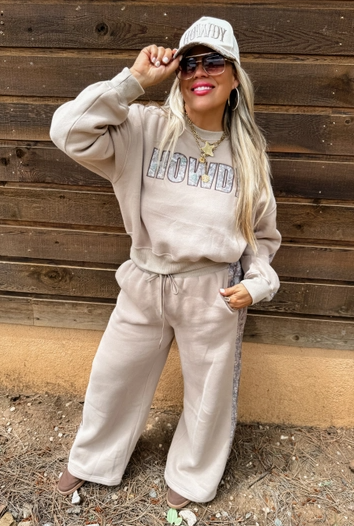 HOWDY Camo & Khaki Softest Fleece Pant Set