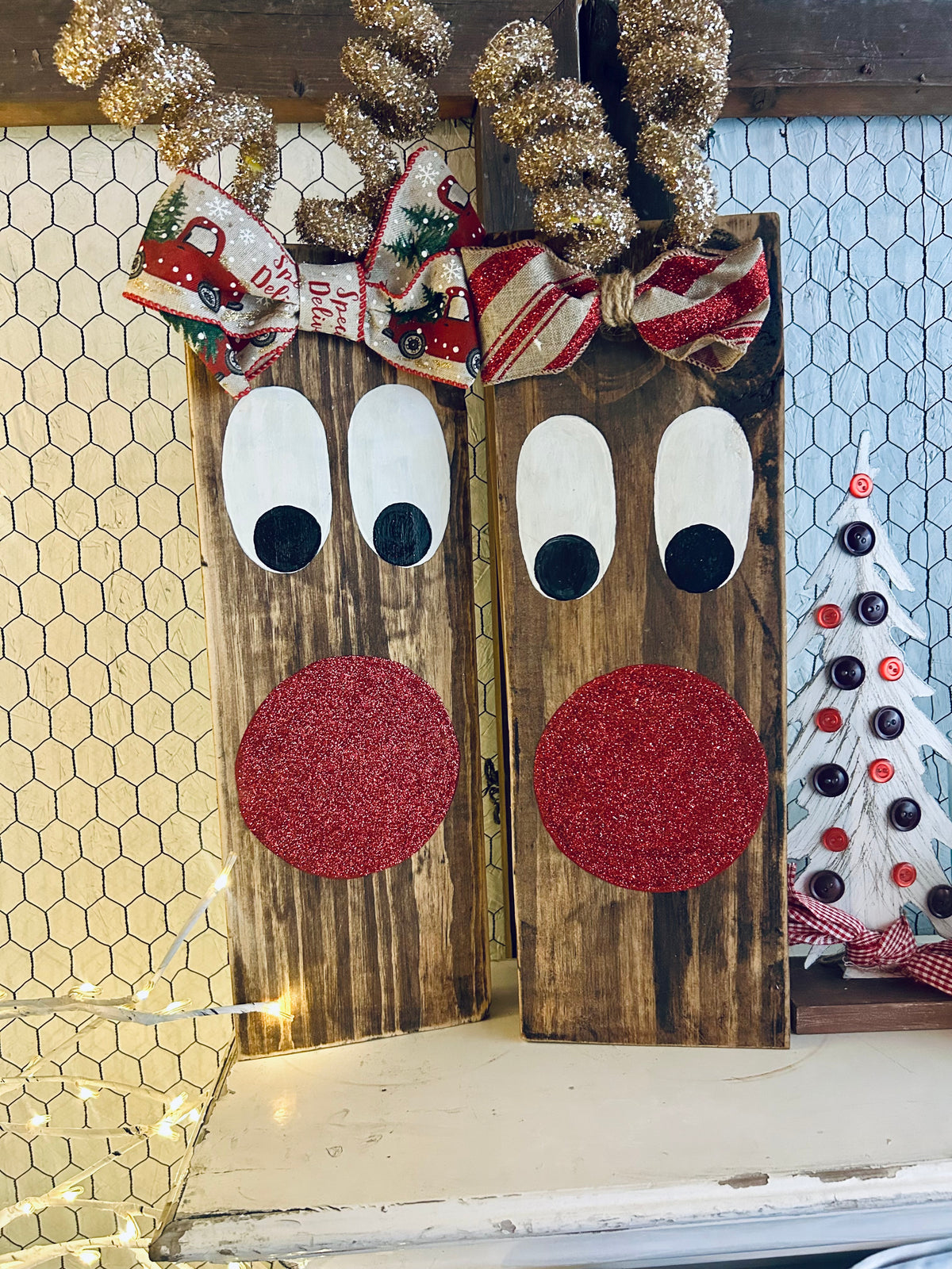 Handmade Wooden Reindeer