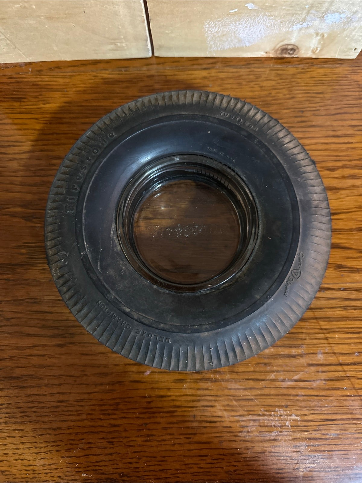 Firestone tire ash tray