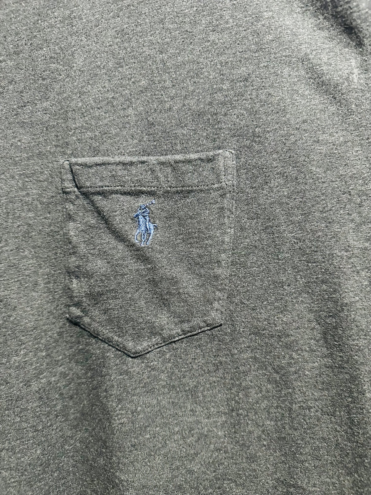 XL Heather Grey Ralph Lauren pocket T-Shirt