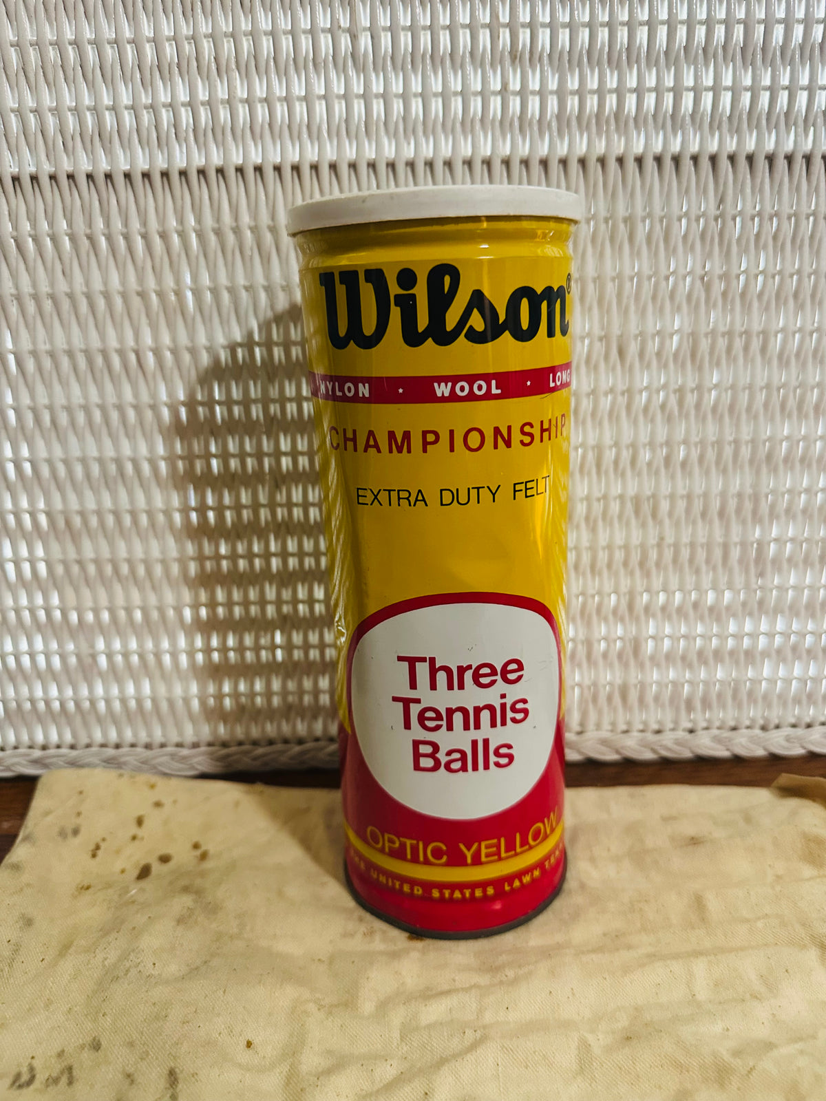 Vintage Wilson tennis ball can