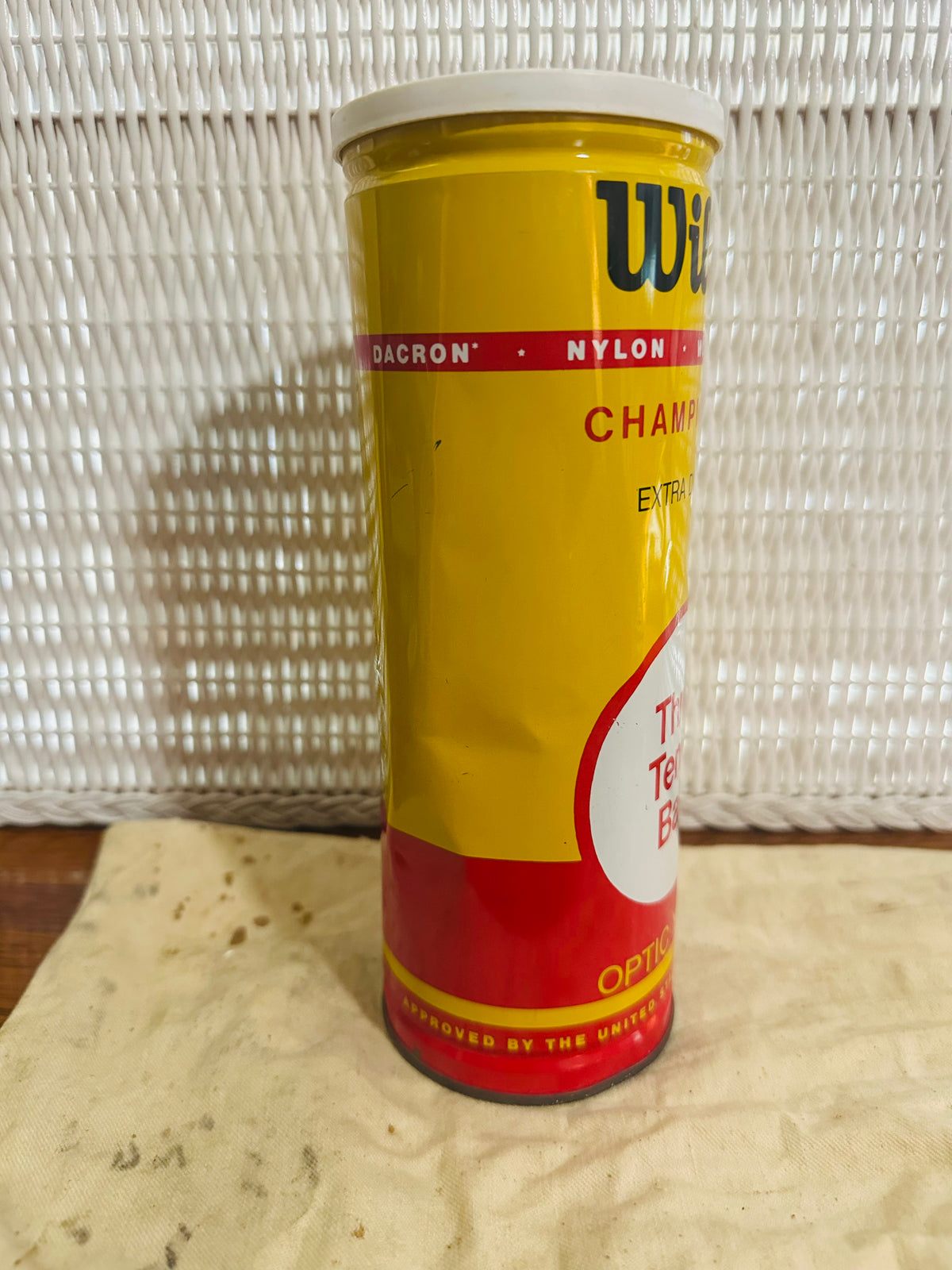 Vintage Wilson tennis ball can