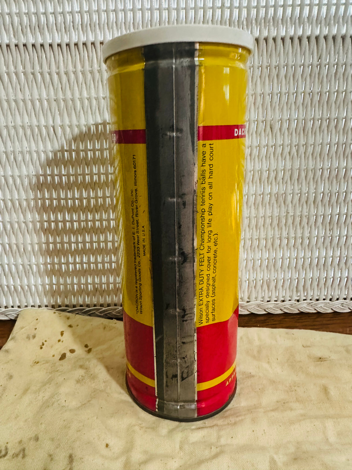 Vintage Wilson tennis ball can