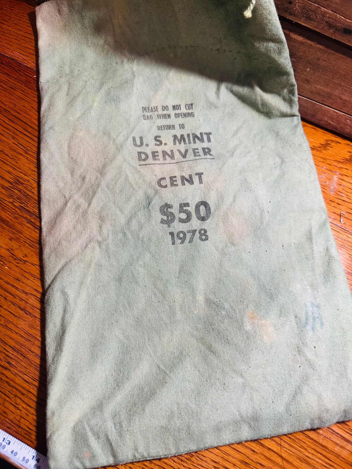 Federal reserve 50 dollar cent bag
