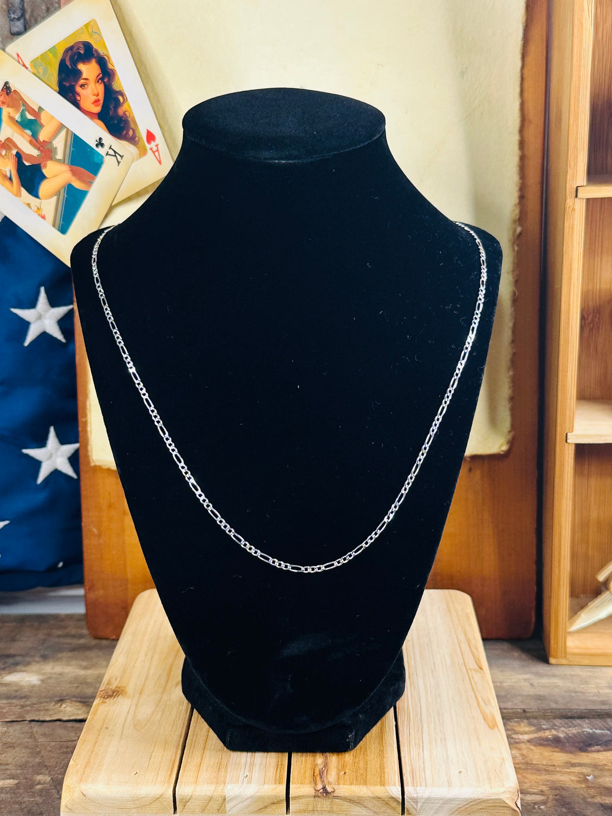 24” 2mm figaro chain 925 #6