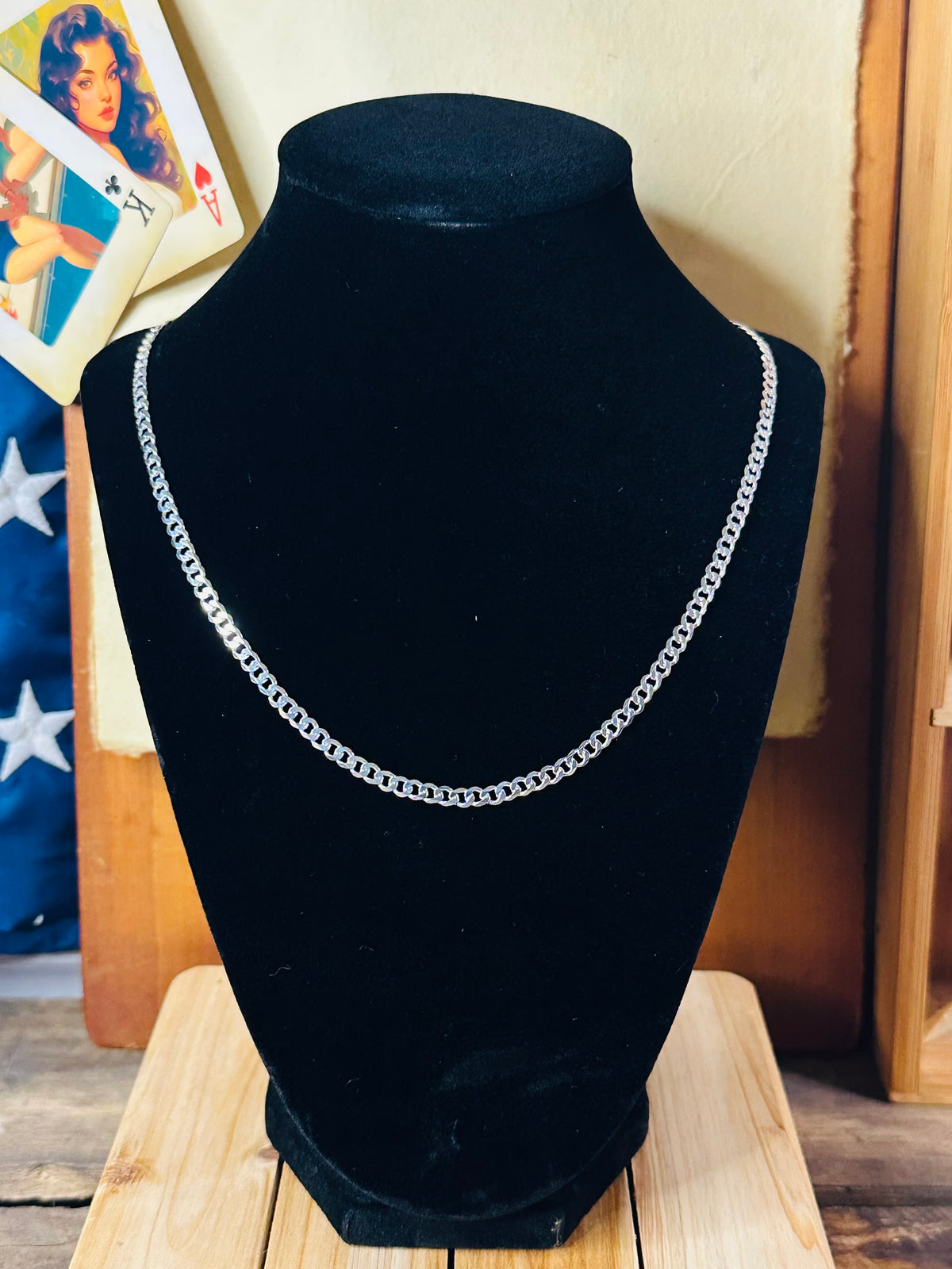 20” 4mm Cuban link chain 925 #1