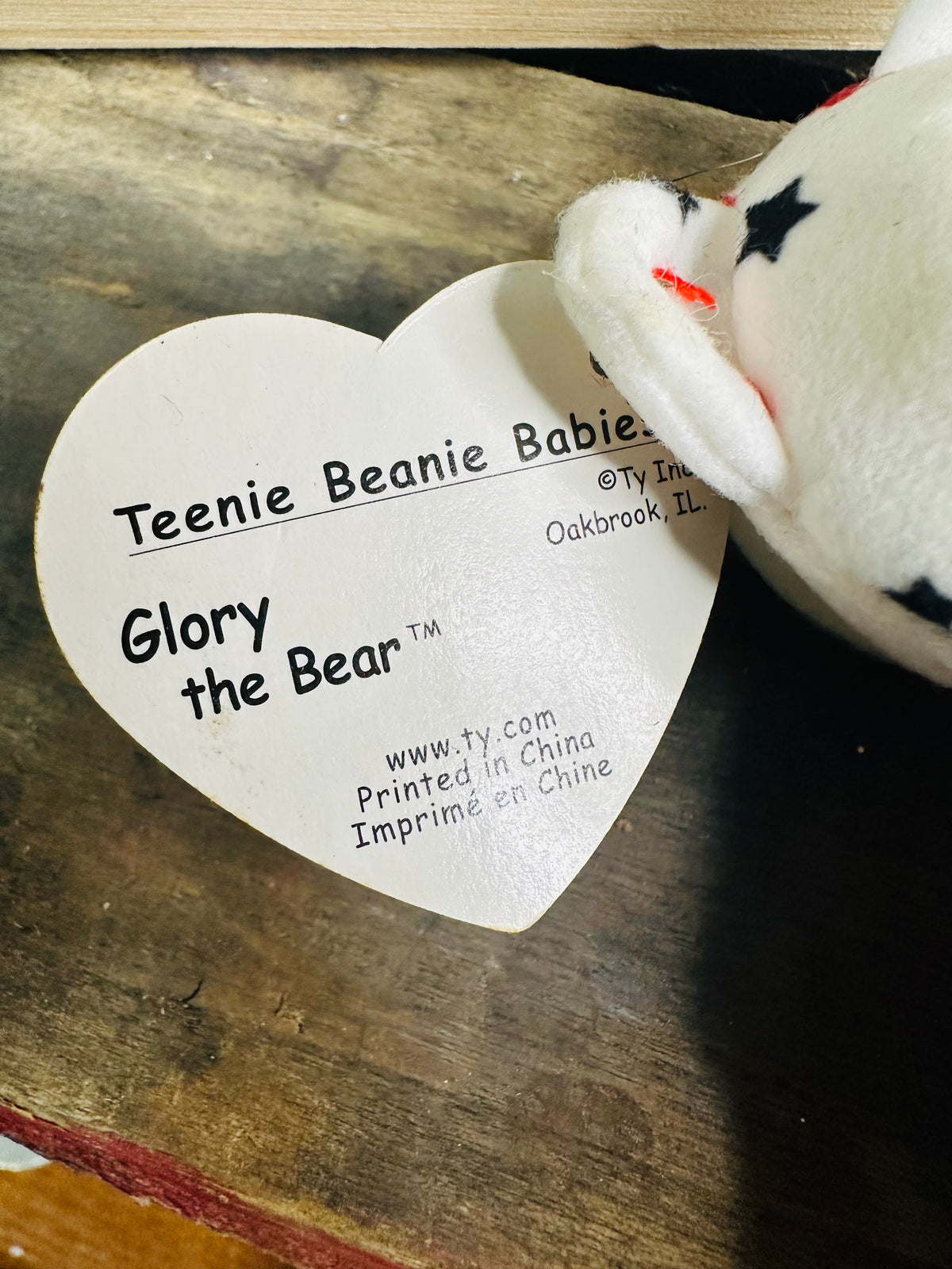 Ty Teenie Bennie babies “ Glory the Bear” C21