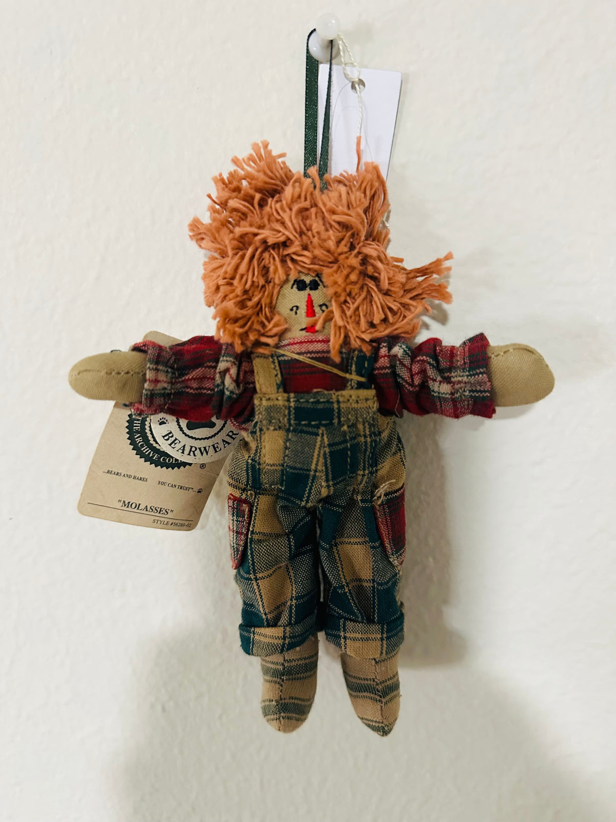 Boyds Bears Molasses ornament doll  C23