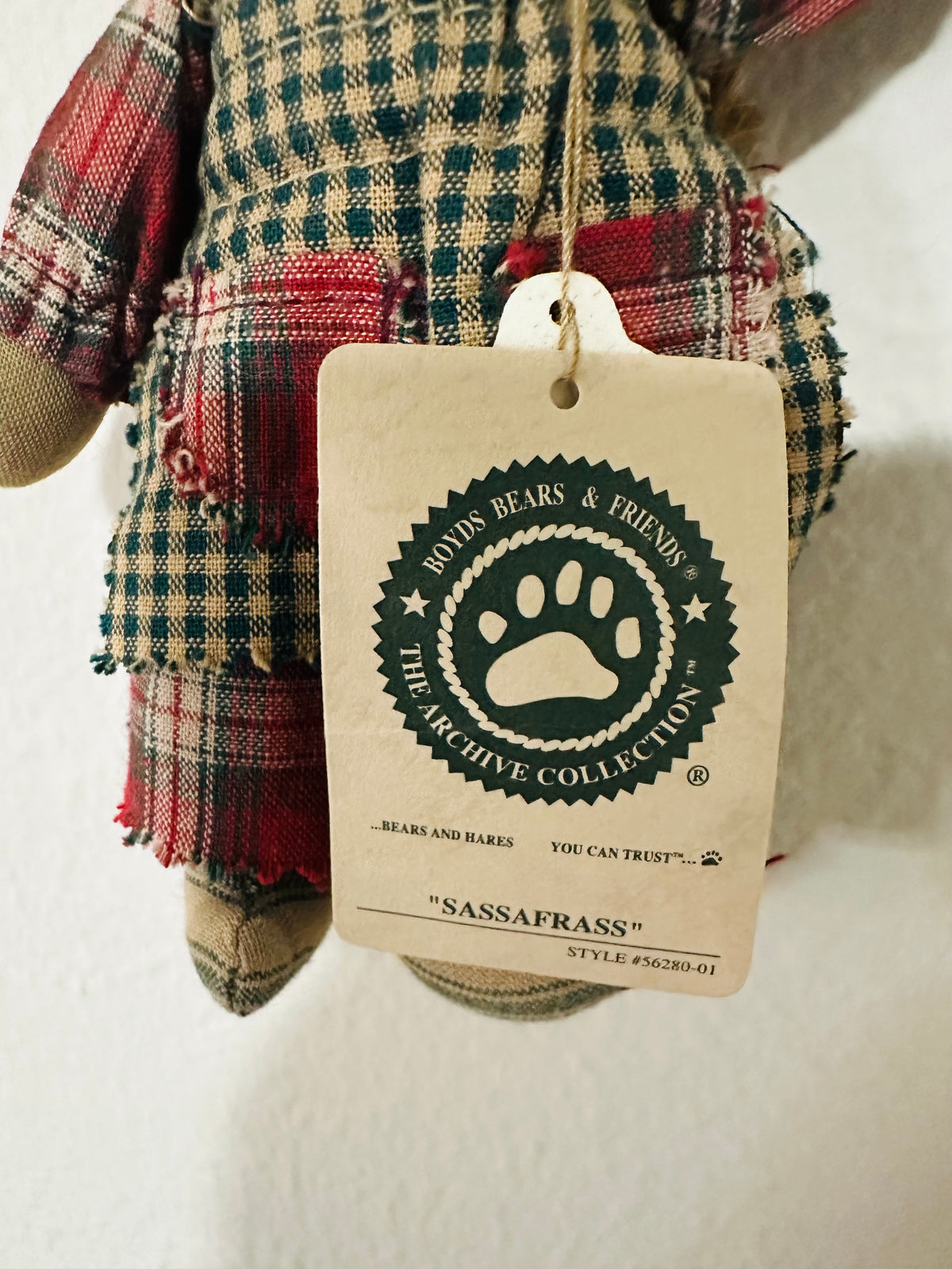 Boyd’s Bears sassafrass ornament doll C24