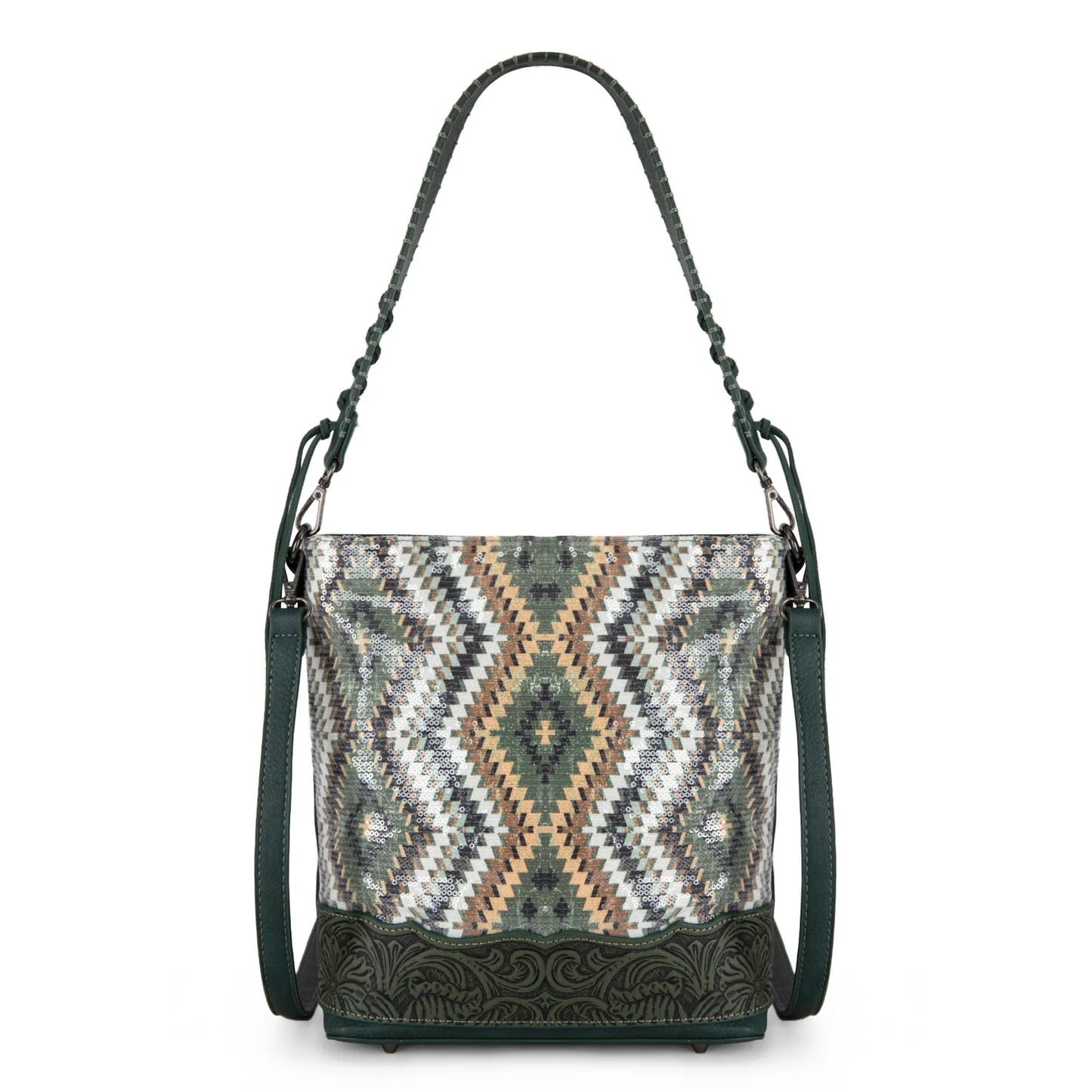 Montana West Tooled Aztec Collection Hobo Concealed Carry