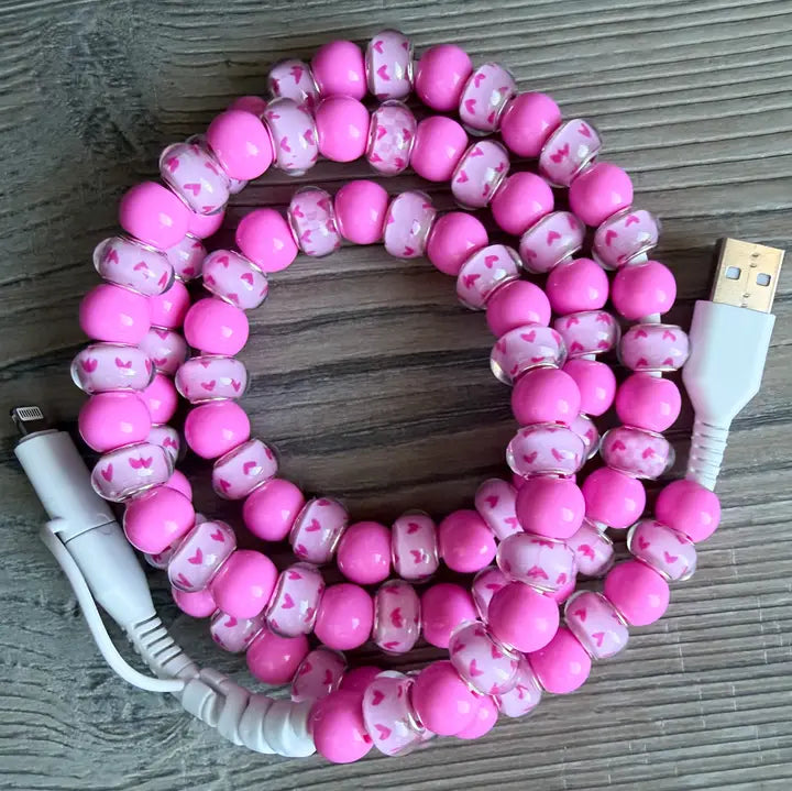 Beaded Phone Charger with Lightning & USB-C