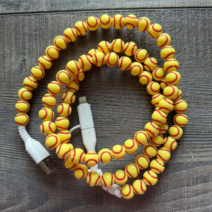 Beaded Phone Charger with Lightning & USB-C