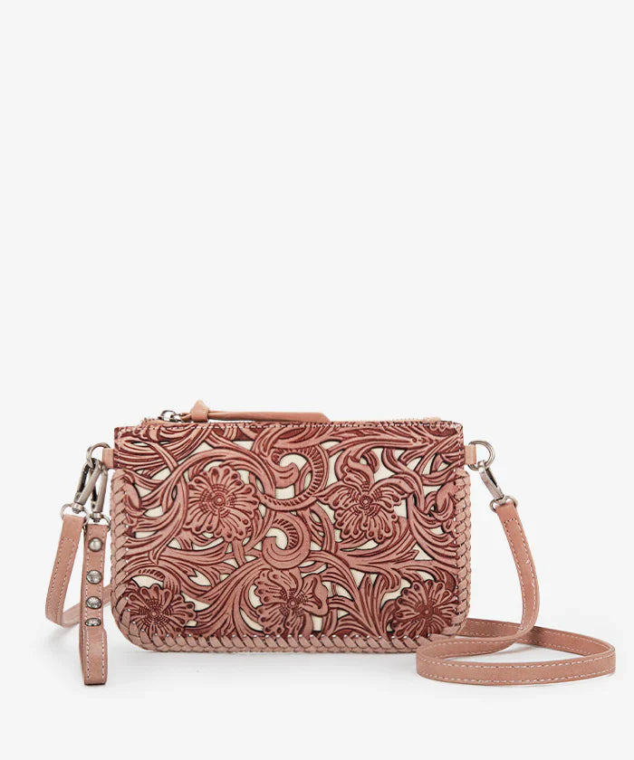Trinity Ranch Tooled Crossbody Bag