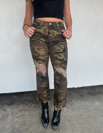 Blakeley Urban Camo Distressed Jeans