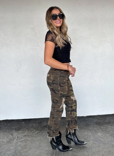 Blakeley Urban Camo Distressed Jeans