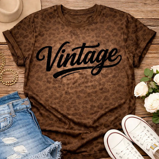 Vintage Leopard Print Tee