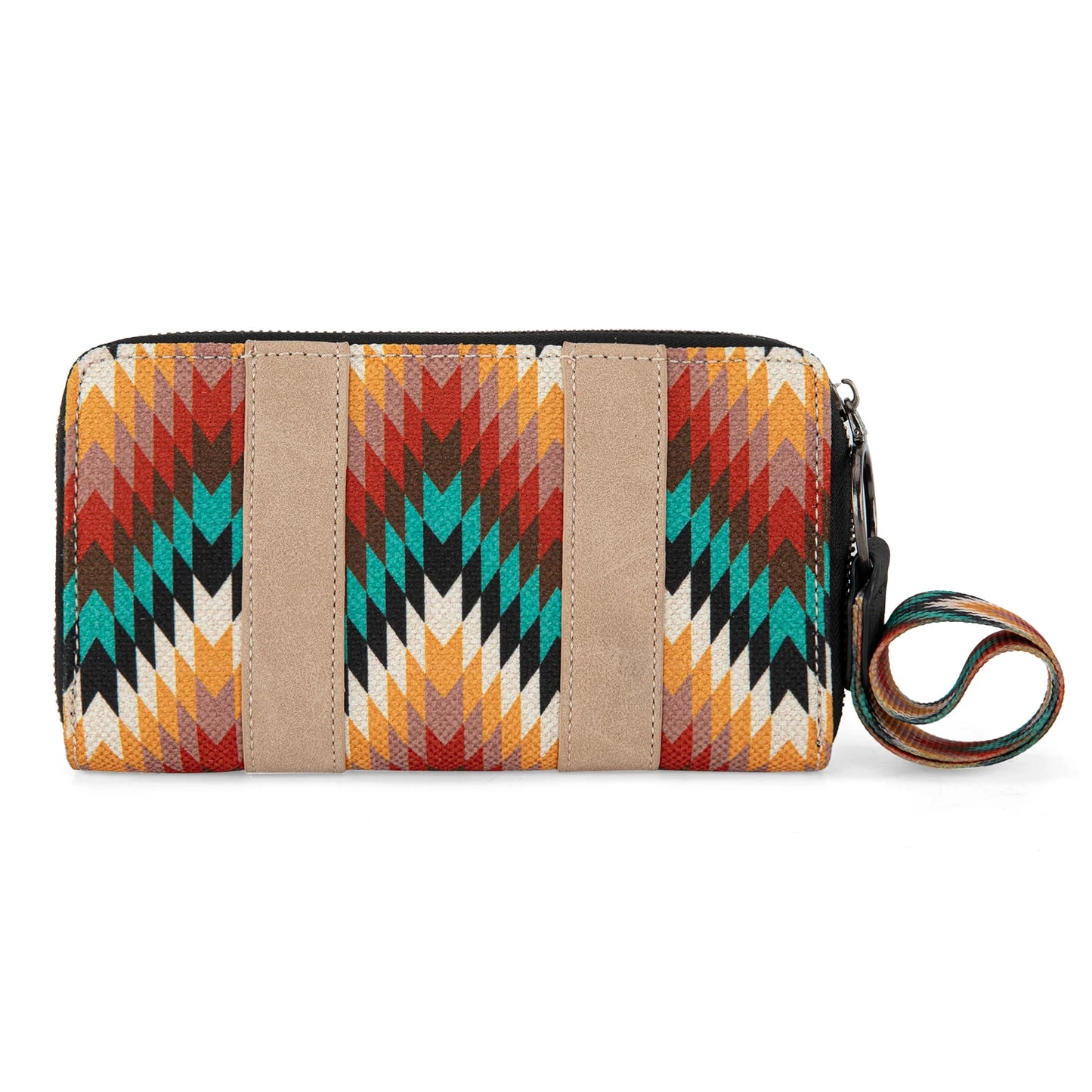 Wrangler Southwestern Art Print Wallet -Black
