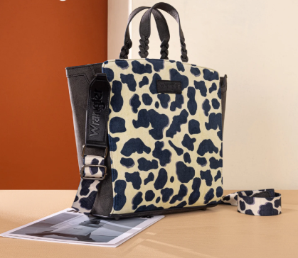 Wrangler Cow Print Concealed Carry Tote / Crossbody