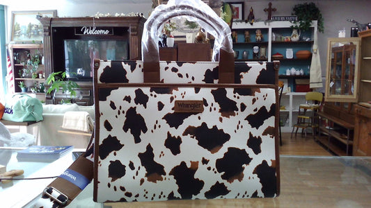 cow print purse/computer bag