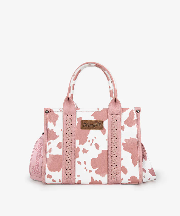 Wrangler Cow Print Concealed Carry Tote Bag