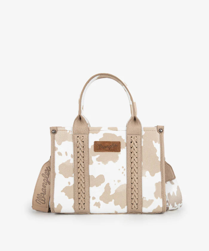 Wrangler Cow Print Concealed Carry Tote Bag