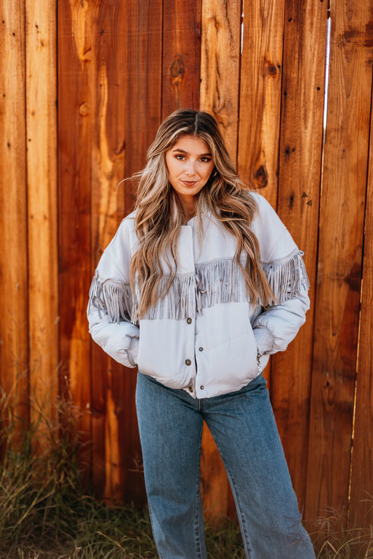 Y'all Fly Fringe Coat
