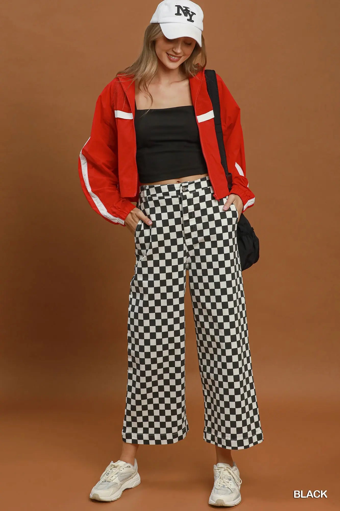 Checker Mineral Wash Pants