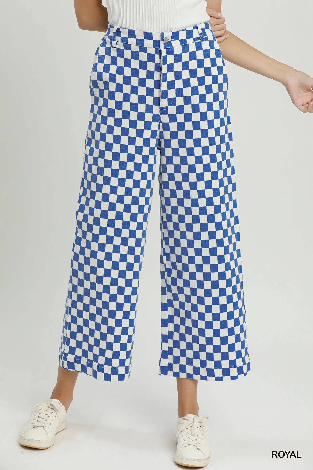 Checker Mineral Wash Pants