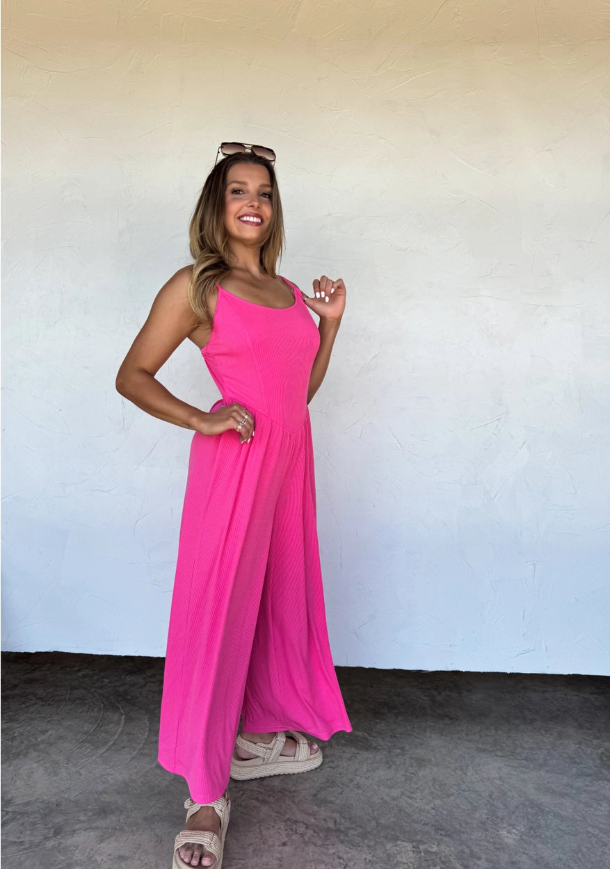 Copper Ribbed Romper