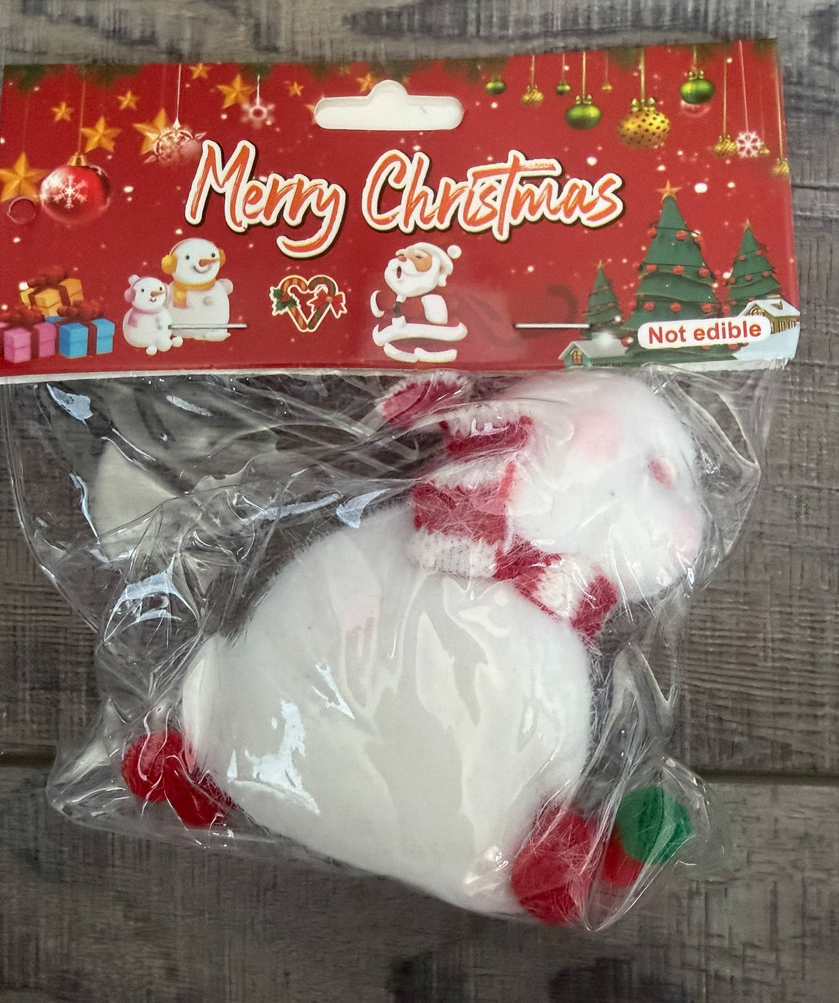 Christmas Sticky Style Squish Toy with Hang Tag