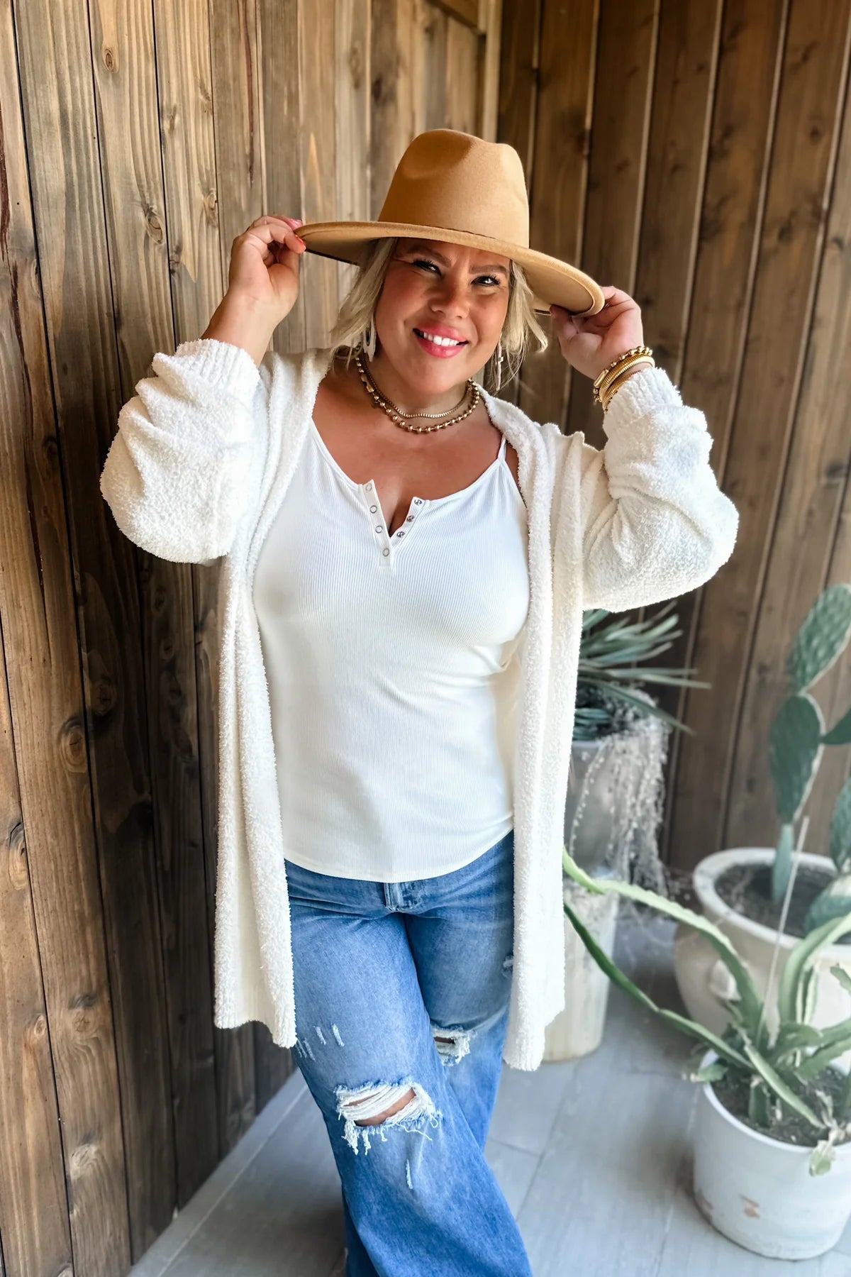 Free As a Bird Cloud Cardigan Plus