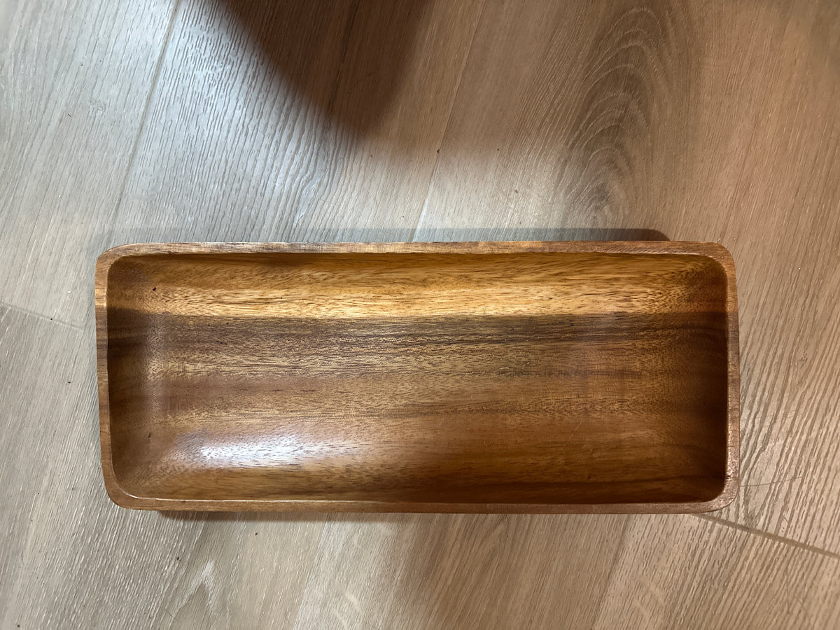 Acacia wood tray